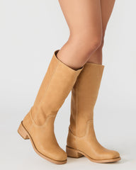 RIGGS BANANA LEATHER WIDE CALF