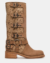 ROCKY FLORAL TAN NUBUCK