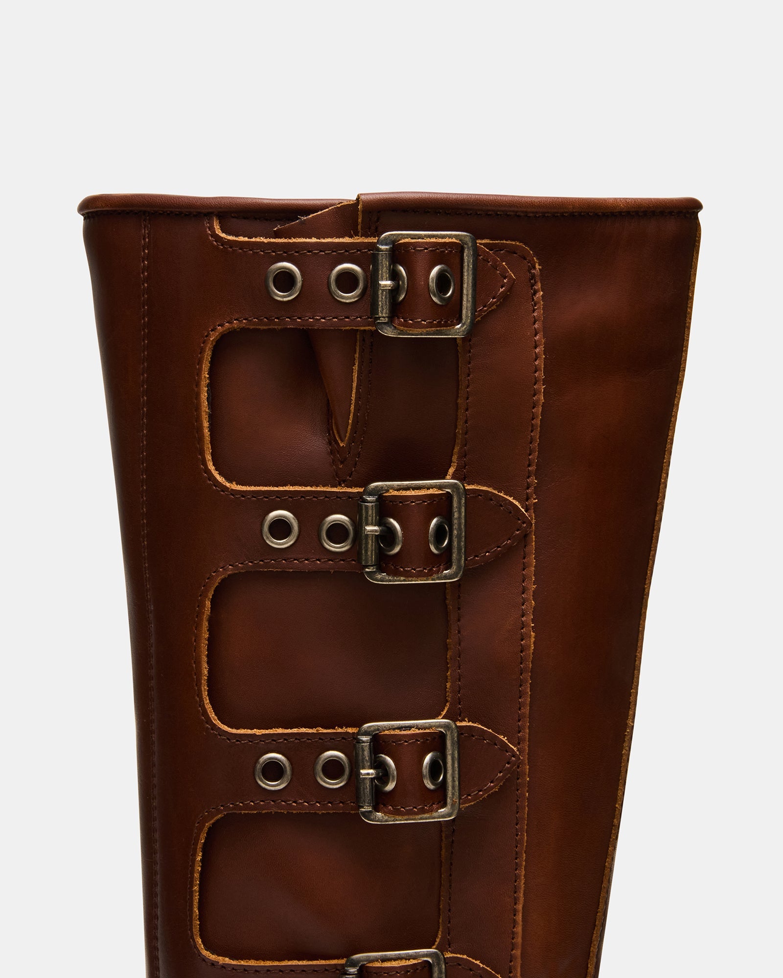 ROCKY COGNAC DISTRESSED WIDE CALF