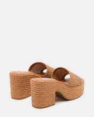 TRIPPY COGNAC RAFFIA